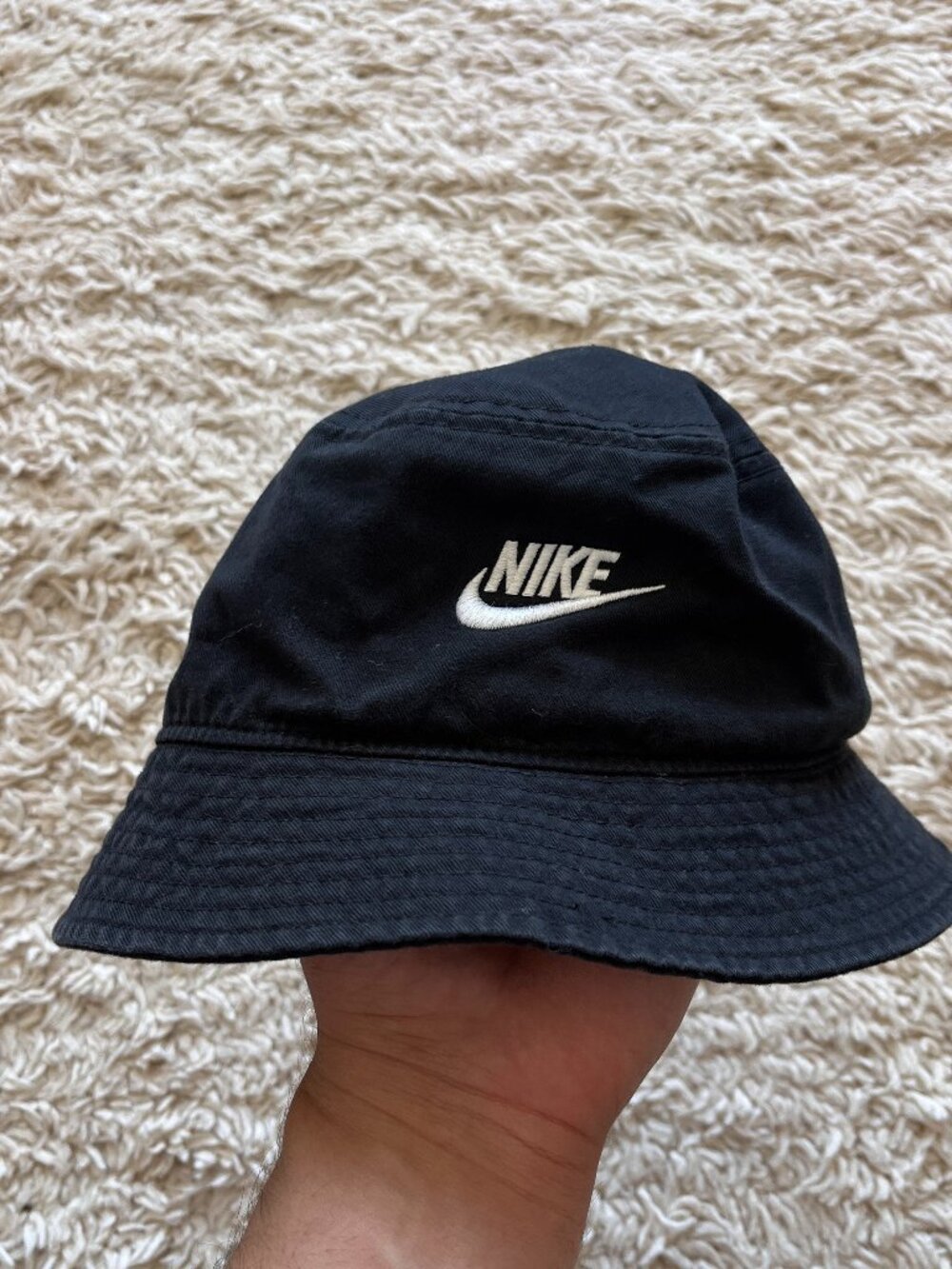 Nike Sportswear Black Bucket Hat L/XL Futura Logo
